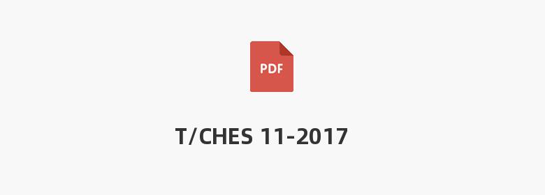 T/CHES 11-2017